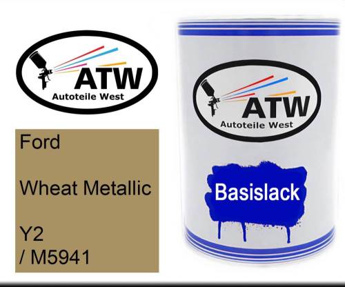 Ford, Wheat Metallic, Y2 / M5941: 500ml Lackdose, von ATW Autoteile West.
